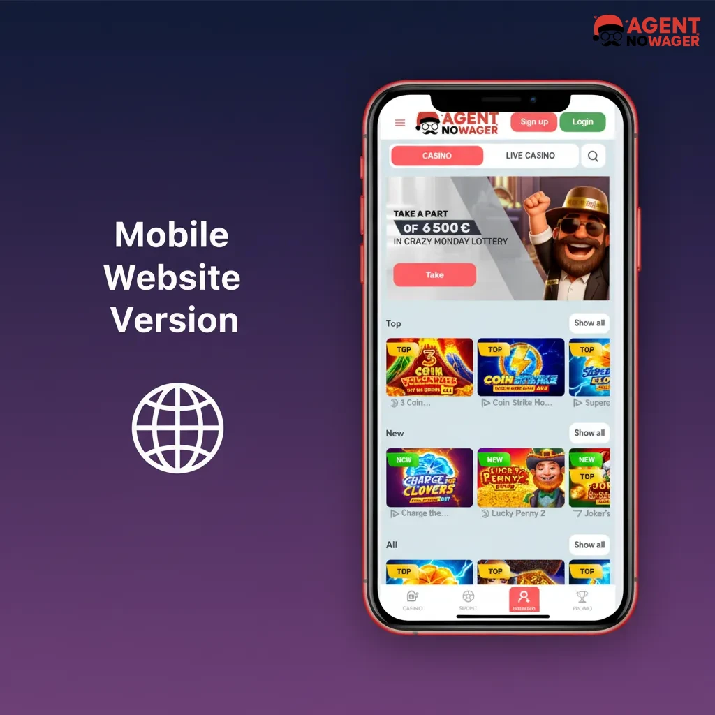 Mobile betting site screenshot with bet slip, live odds, casino catalogue, and persistent thumb-friendly navigation.